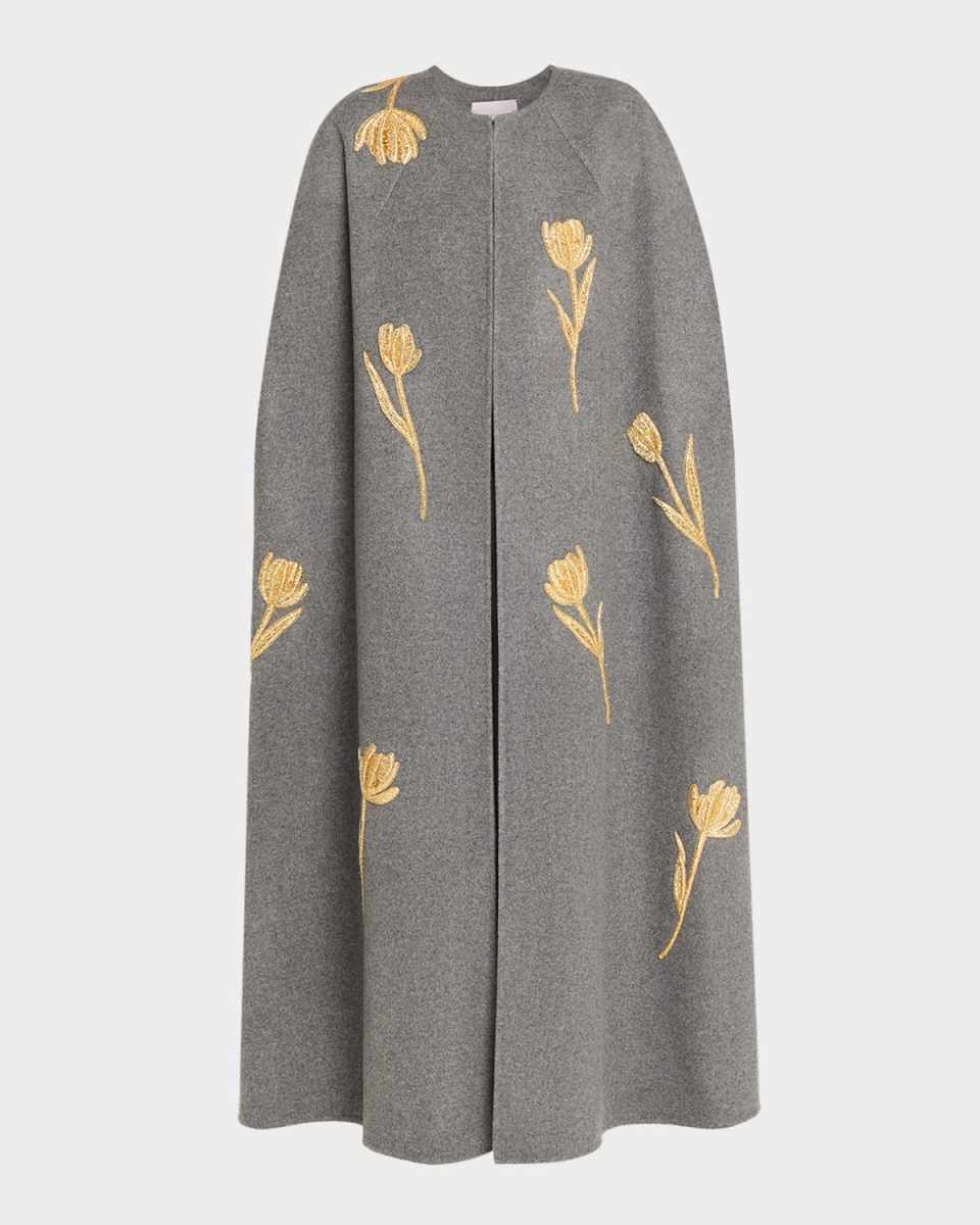 Long Embroidered Cape
